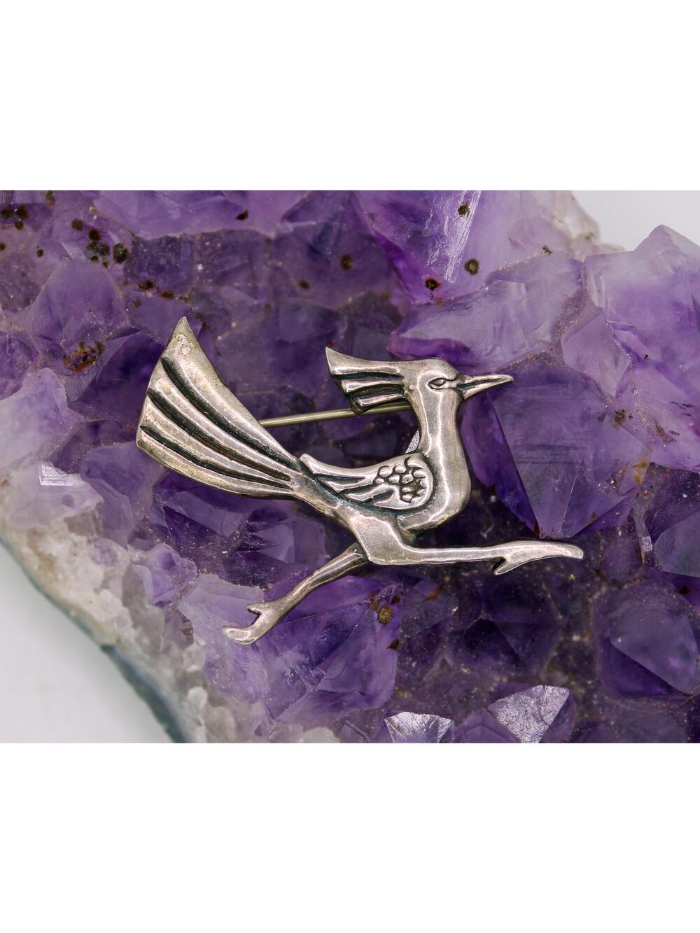 G&S Manufacturing Sterling Silver Road Runner Brooch